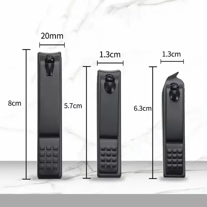 Čierne nerezové nožnice na nechty