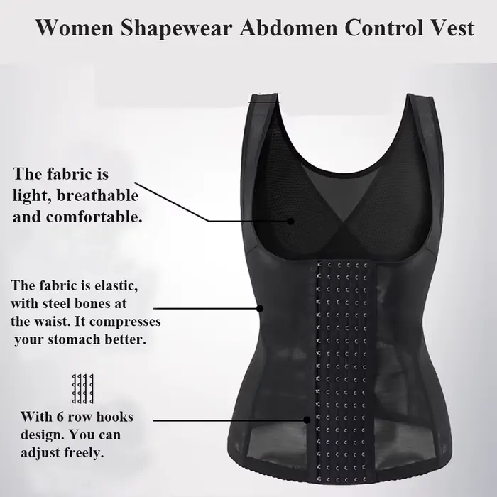Haut de contrôle de l'abdomen pour femmes, gilet façonnant le corps à haute Compression, taille Pluse
