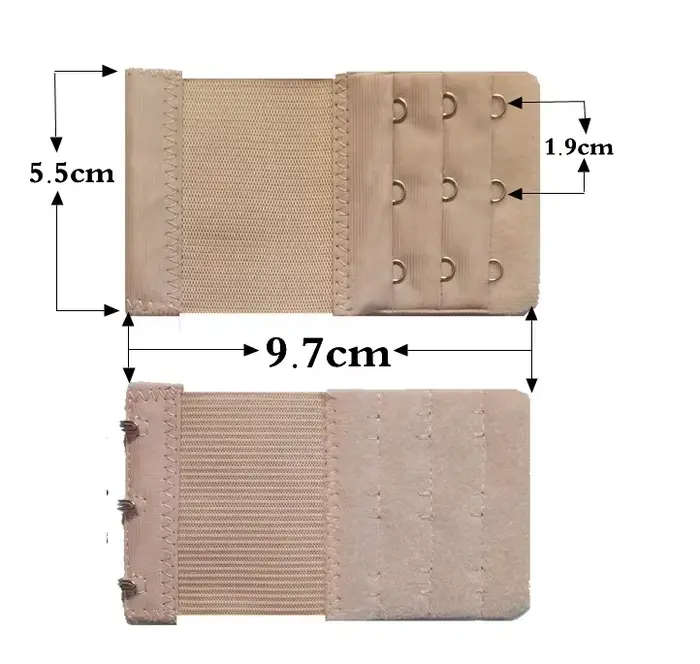 Extension de Sangle de Soutien-Gorge Souple à 3 Crochets pour Femme, Sous-Vêtements, Ceinture, Ajout