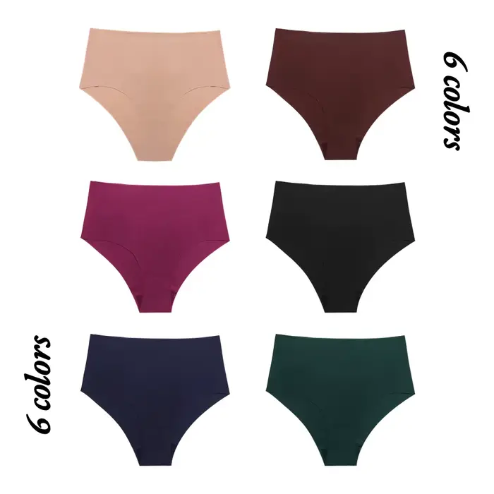Culottes femmes haute taille sans couture en élasthanne et nylon pour femmes, confort et séduction, occasions spéciales et quotidiennes
