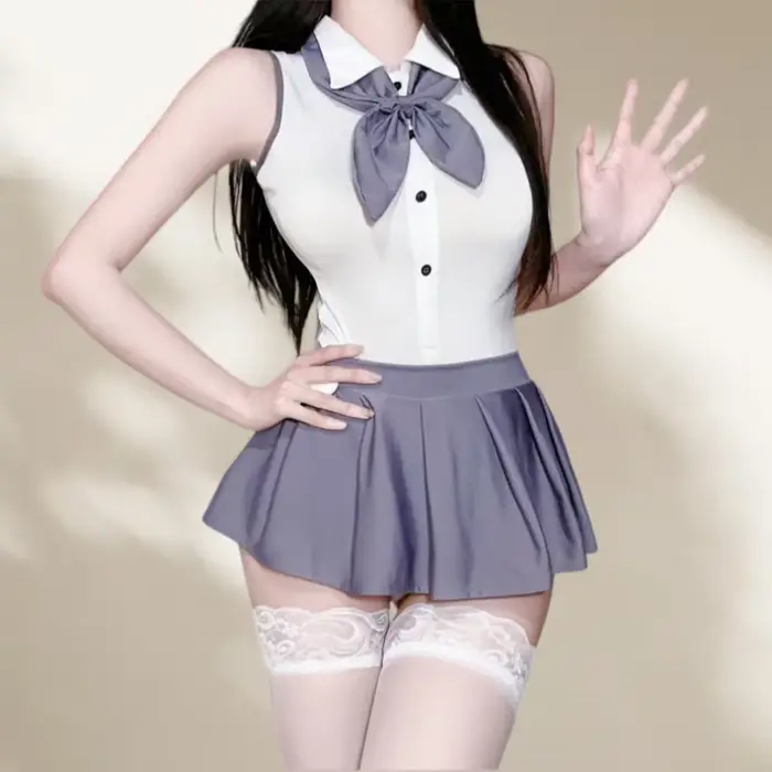 Body Lingerie Sexy et Mignonne Style Pure Désir Tenue dÉtudiante Passionnée Vêtements Séduisants pour Femme Uniformes Non Dévoilants Occasions Spéciales