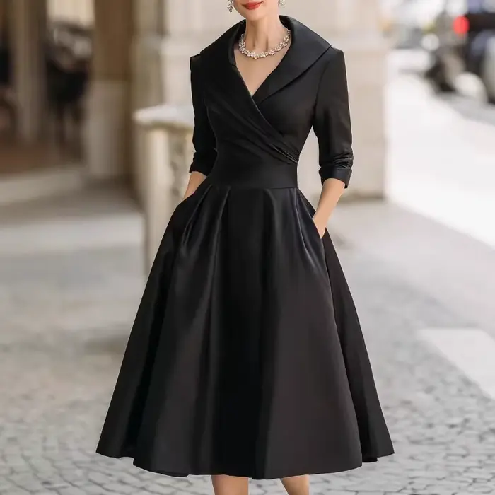Robe longue élégante et ajustée à manches longues pour femme, style mode et tempérament, taille form