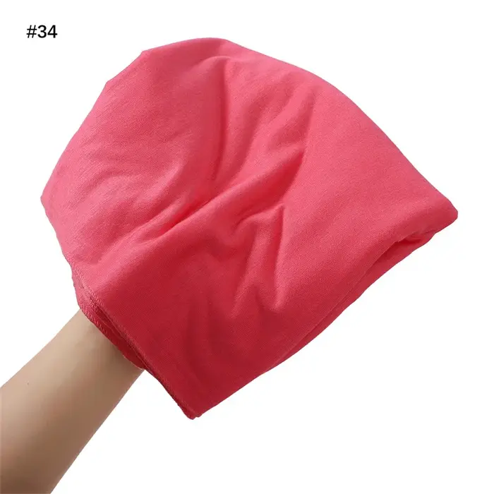 80*180 cm Modal rayonová bavlna muslimský Jersey Hidžáb pre ženy jednofarebný šál Ramadán Dlhý šál hladký mäkký Turban