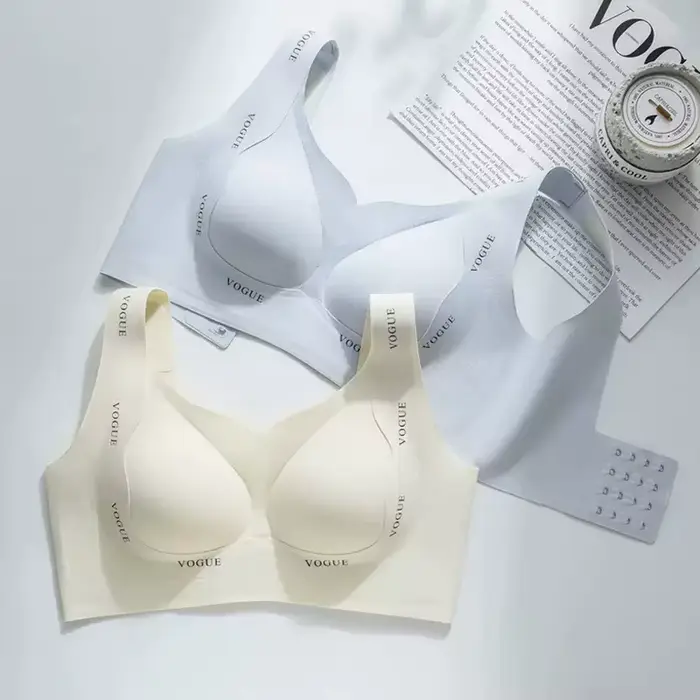 Dámska podprsenka bezdrôtové anti-ohýbanie pre veľkorysé prsia veľké veľkosti pohodlie každodenné elegancie
