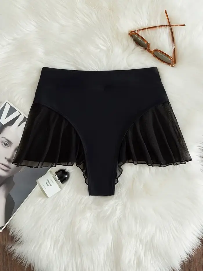 Mini brazílske nohavičky tanga s volánkami pre ženy, bikiny tangá, astronomické plavecké nohavice, sexy spodná bielizeň, kúpanie žien, nové, K4267