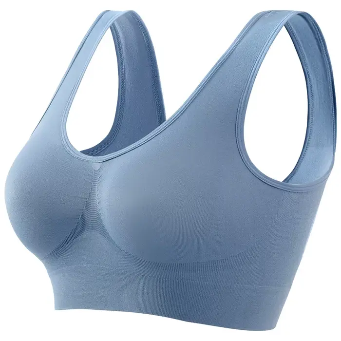 Soutien-gorge push-up sans couture pour femme, bralette de sport, crop top sans armatures, lingerie 