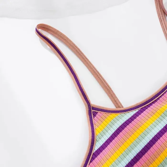 Soutien-gorge Camisole universel arc-en-ciel, rembourré en coton, sous-vêtements Anti-secouement, soutien-gorge de sport pour femmes