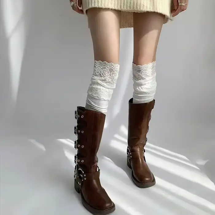 Kórejské Sexy čipky nízke topy ženy dievčatá stehno vysoko na koleno nízke Lolita dámy dievčatá topánky ponožky rsi