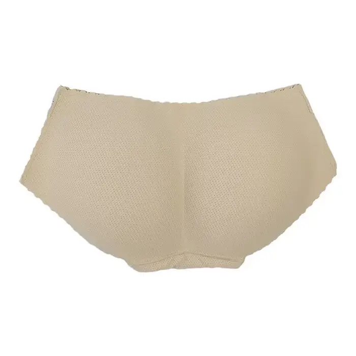 Culotte sexy taille moyenne pour femme avec rembourrage fessier, rehausseur de fesses et de hanches, sous-vêtement push-up sans couture