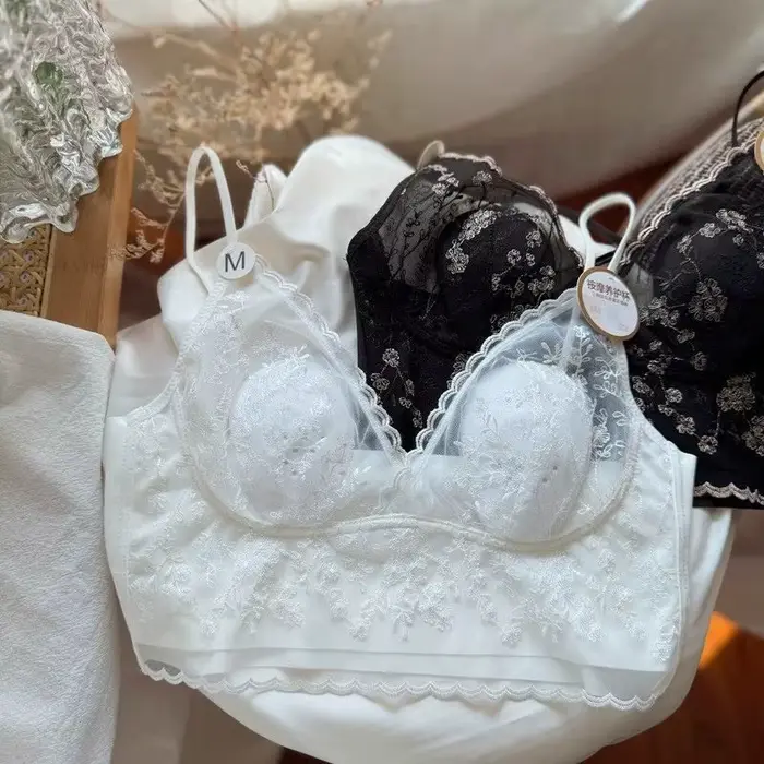 Trojrozmerná literatúra podprsenka, sexy čipka rybie kosti korzet, zväčšený hrudník s oceľovým krúžkom, 3/4 pol šálky bralette, spodná bielizeň