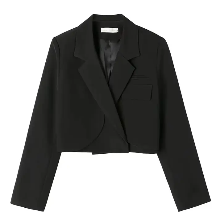 Court Petit Costume Veste Dame 2023 Printemps Automne Nouveau Style Occidental Veste de Costume Blaz