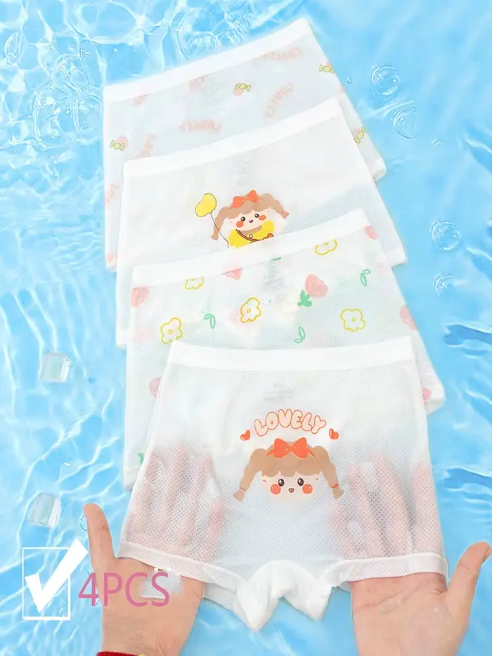 Culotte transparente pour filles, caleçon pour filles de 12 ans, boxer pour filles, sous-vêtements p