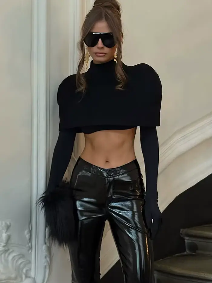 Dámske elegantné rolákové tričko