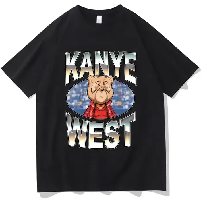 Drôle Kanye West Meme T-Shirt hommes Vintage Hip Hop Rap Style T-Shirt hommes femmes à manches court