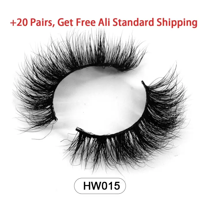 Livraison directe en gros naturel vaporeux 3d vison faux cils maquillage vison faux cils avec bande 