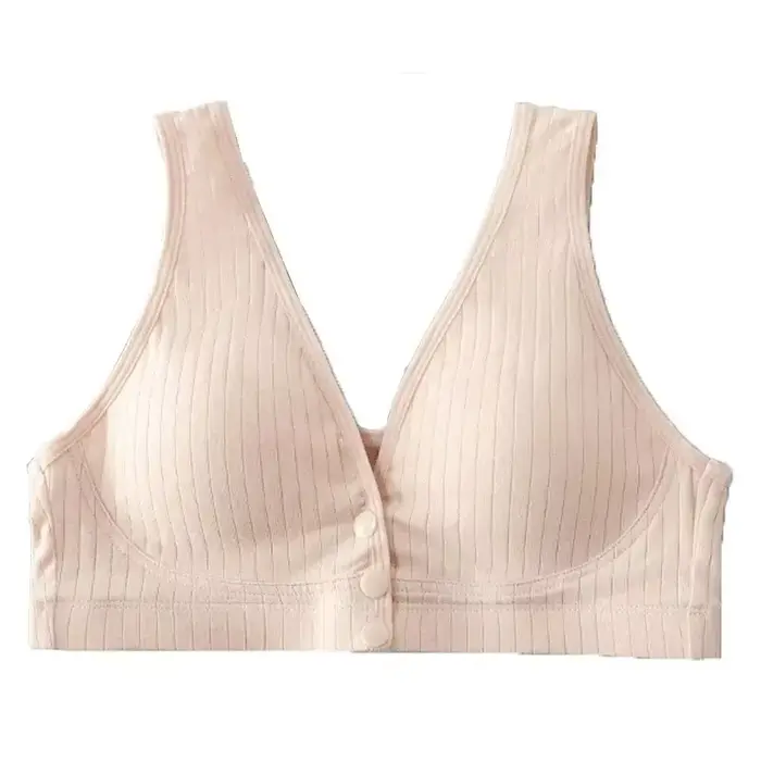 Soutien-gorge d'allaitement en pur coton pour femme, sous-vêtement de maternité, soutien-gorge de gr