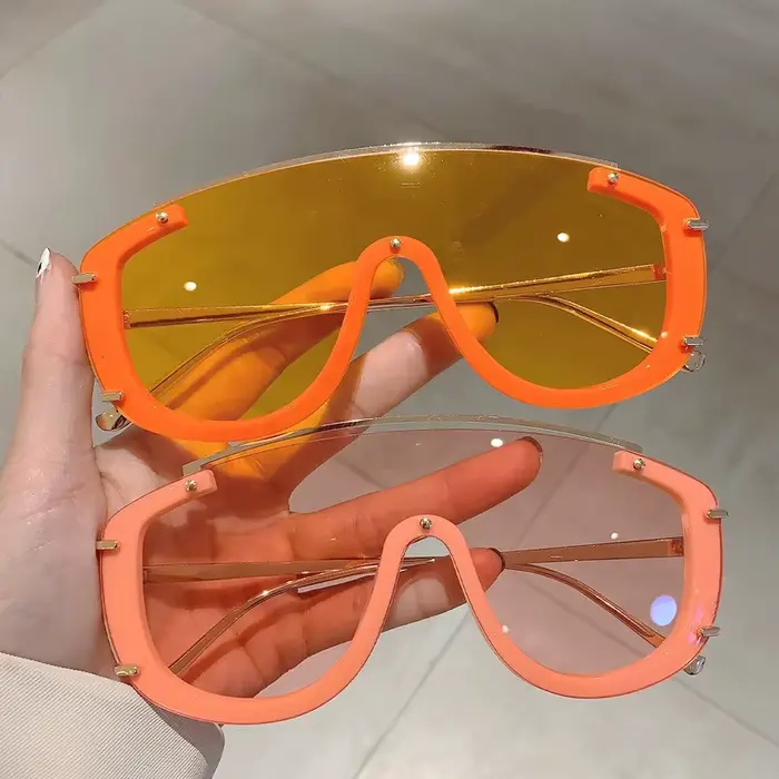 Mode léopard femmes lunettes de soleil élégant dégradé Sports de plein air nuances de luxe en métal