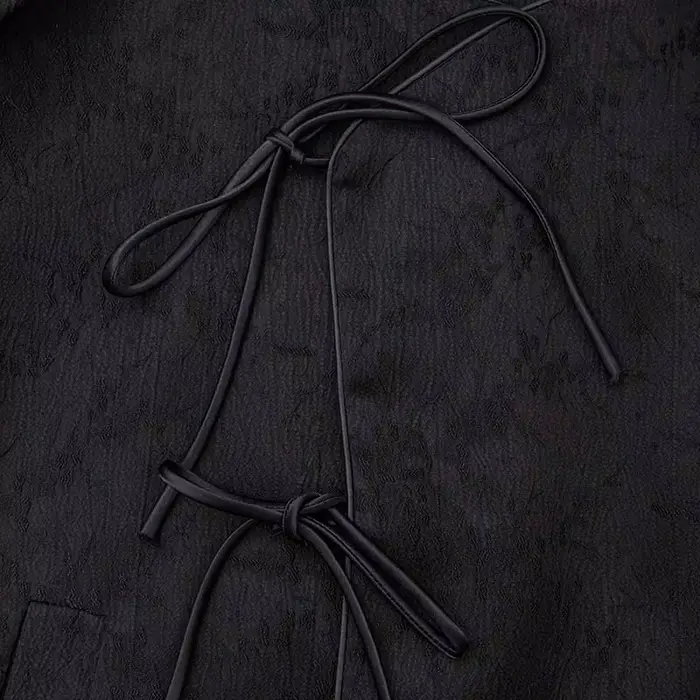 Módne čínske žakárové sako pre ženy