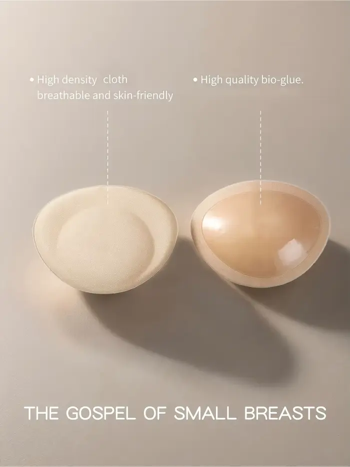 Push-up podprsenka vloží samolepky, priedušné a mäkké tkaniny podložky pre pokožku, ideálne pre malé prsia, ideálne pre svadobné šaty a plavky