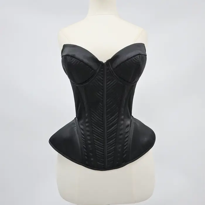 Korzátový bustier pre ženy so vstavanou podprsenkou