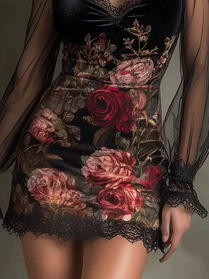 Sexy čipkované a priesvitné šaty s golierom halter