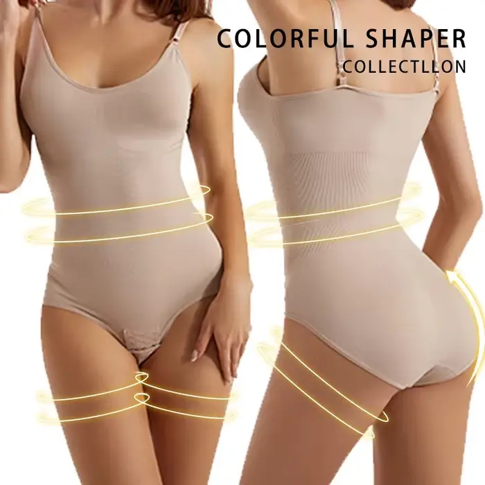 Body Shaper Shapewear Sculptant Sans Manches Ventre Contrôle Pour Femmes Taille Mince Formateur Avec Crochets Grande Taille Occasions Spéciales Soirées Bureau Sport