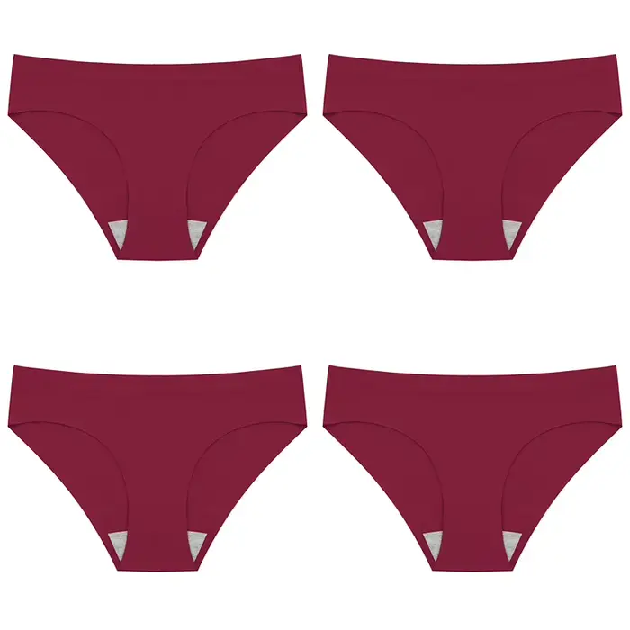 4 pièces ensemble femmes culottes Slik sous-vêtements féminins 13 couleurs culottes femmes sans cout