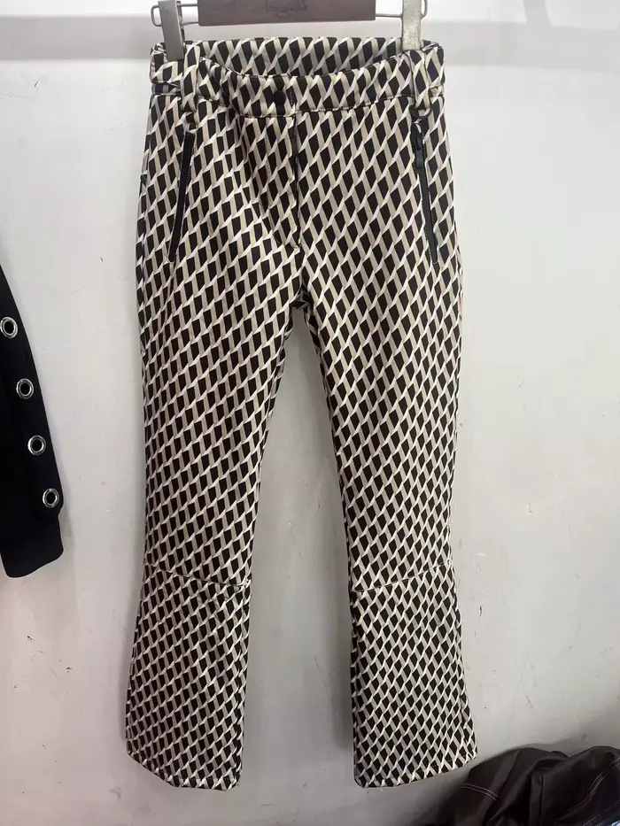 Ensemble de ski deux pièces pour femme, Parka de Sport rembourrée, taille haute, avec ceinture, poch
