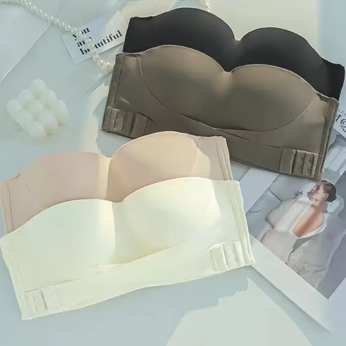 Prsnaté spodná bielizeň Sexy S-Xl veľké rozmery bezšvíkové predné pracky jeden kus podprsenka pohár neviditeľný bez ramienok podprsenka pre ženy