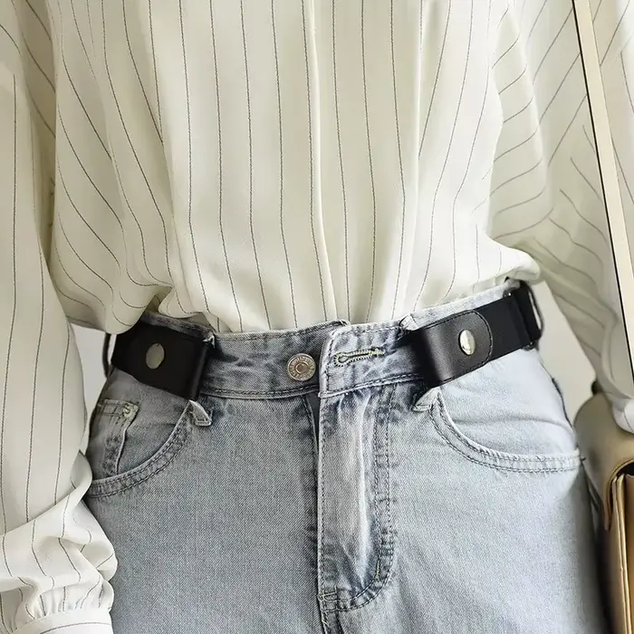 Ceinture sans boucle pour pantalons en Jean, robes, ceinture de taille élastique extensible sans bou