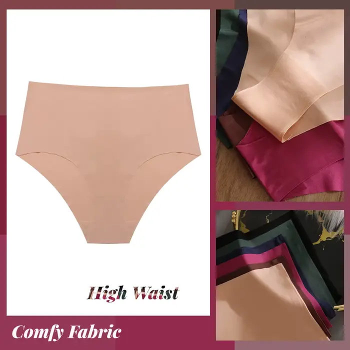 Culottes femmes haute taille sans couture en élasthanne et nylon pour femmes, confort et séduction, occasions spéciales et quotidiennes