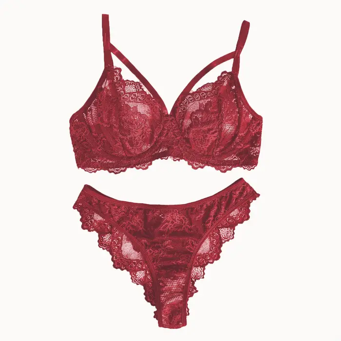 Lingerie Femme Soutien-Gorge Armatures Culotte Brésilienne Dentelle Fantaisie Style Victoria Occasions Spéciales Séduction Femmes
