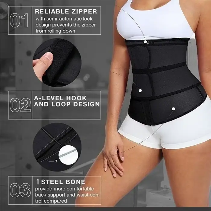 1pc Pás tréner chudnutie telo Shaper Fitness opasok chudnutie spaľovanie tukov športový opasok pot kosačka školenia Shapewear