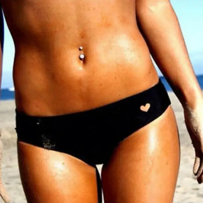 Maillot de bain sexy en forme de cœur pour femme, culotte tanga, bikini brésilien, culotte tanga, so
