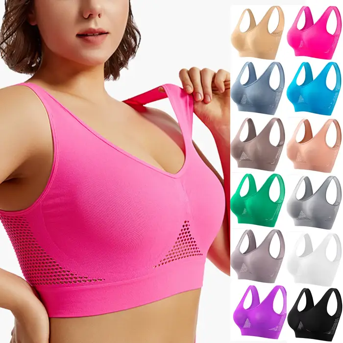 Dámske Plus veľkosť podprsenka denná vesta ležérne beh Fitness joga krása tielko športové vesty bez okraja pohodlné ocele priedušná podprsenka