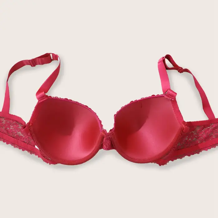 Beauwear Shine lettre bretelles soutien-gorge push up confortable respirant dentelle florale soutien-gorge de tous les jours