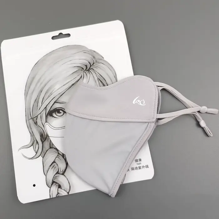 Nouveau Voile de Protection Solaire Fin 2025 en Soie Glacée pour le Visage, Masque d'Été, Protection