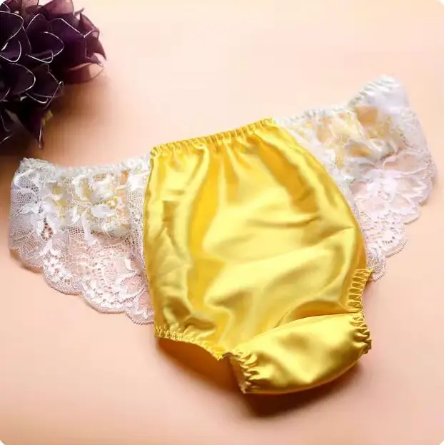 Pure injLingerie-Slip en dentelle pour femme, vêtements de scène physiologique, pas de document naturel, culotte à la mode, 003