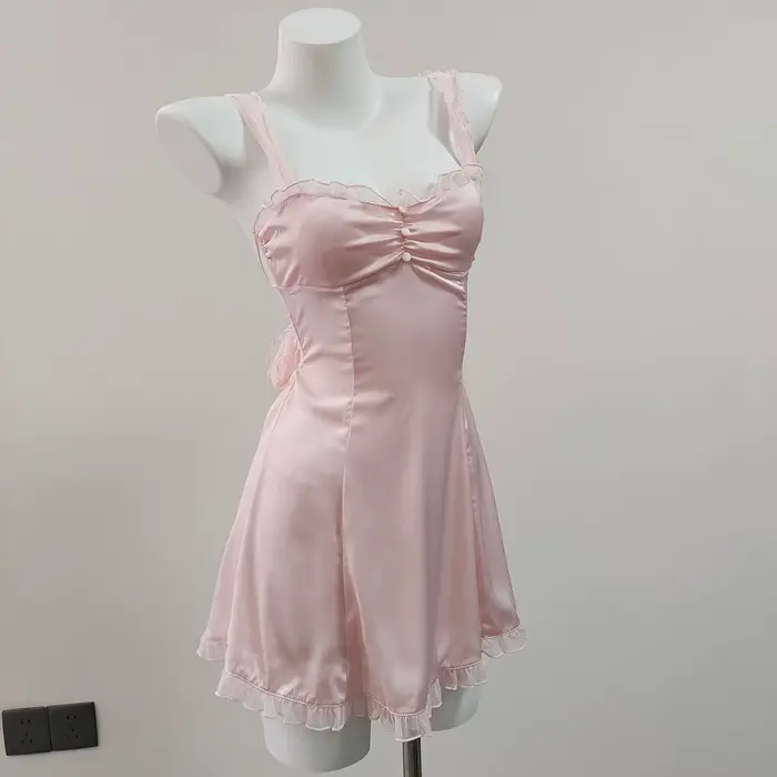 Mäkké nočné košele Sexy nočná košeľa pre ženy Lingerie spodná bielizeň súkromná izba ramienka