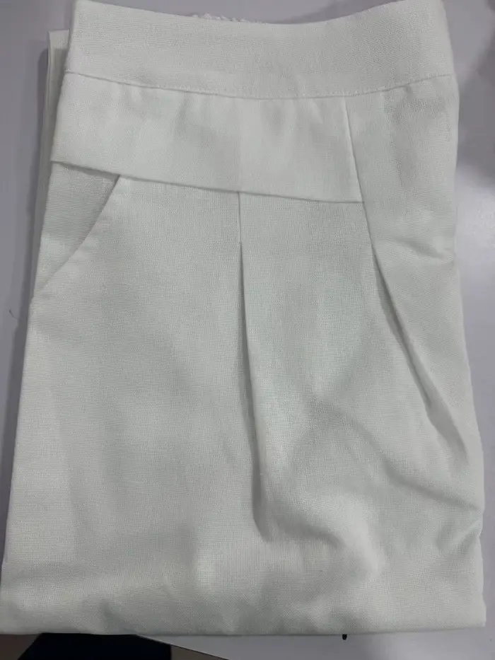 Culottes d'été pour femmes en coton et lin, pantalon large court à taille élastique, pantalon palazz