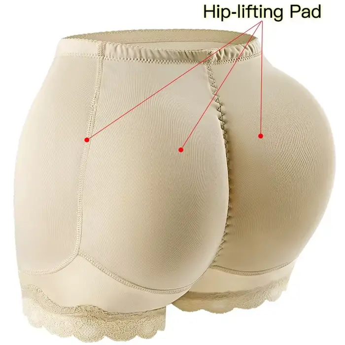 Sous-vêtements modelants avec coussinets de hanches, rehausseur de fesses Sexy, culotte de contrôle,