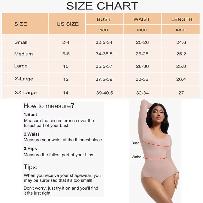 Dámske bezšvíkové batérie kombinézu, tangá shaper, korzety, dlhé rukávy, tréner veľkosť, posádky krku, temperované bicie
