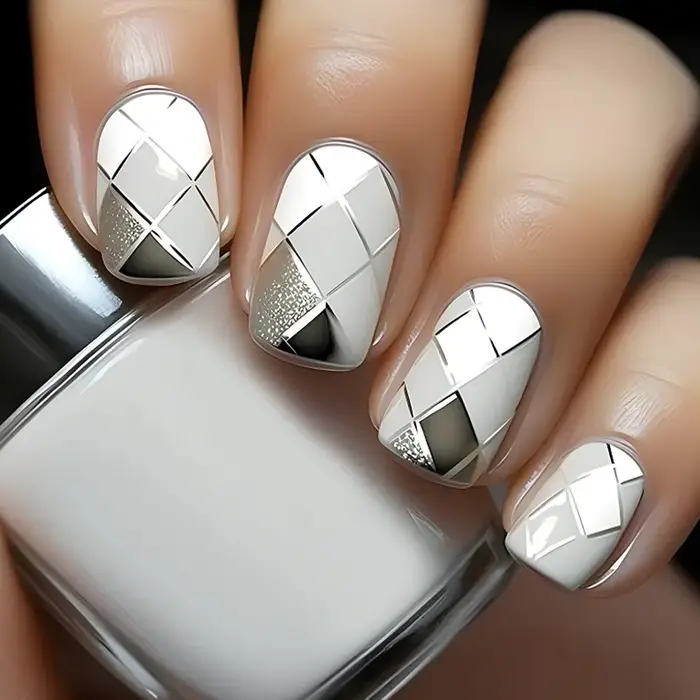 24 pièces mode faux ongles presse sur tête carrée courte faux ongles Art noir étoilé ciel conception