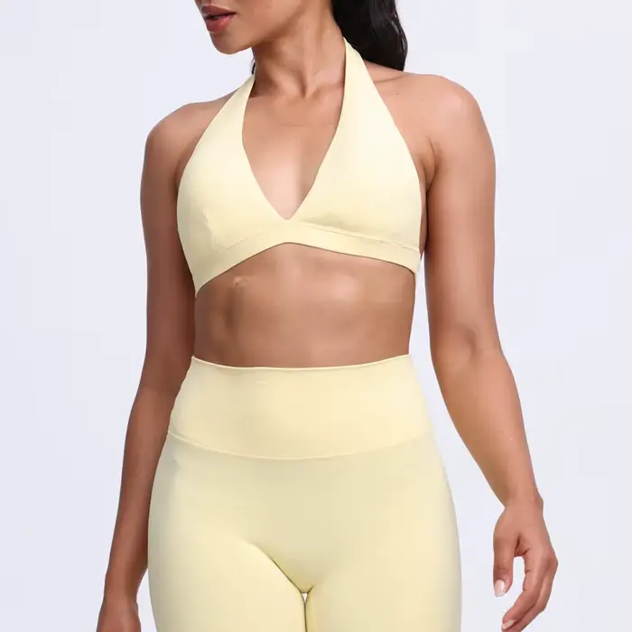 DIAS FIT JOY - Jóga podprsenka na nosenie okolo krku, pocit holej pokožky, pre beh, fitness, cyklistiku - Priedušná a pohodlná športová podprsenka pre ženy