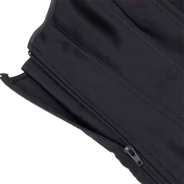 Dámske poprsie Top korzet čierna biela satén jednoduché elegantné gotické Bustier zips pasu Cincher Shapewear Sexy Korset