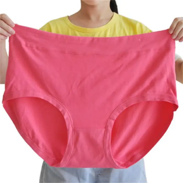 Sada 5 Dámske nohavičky Plus Size, mlieko hodváb, trojuholník rez, pre tehotné ženy, stredného veku matky, až 150 kg