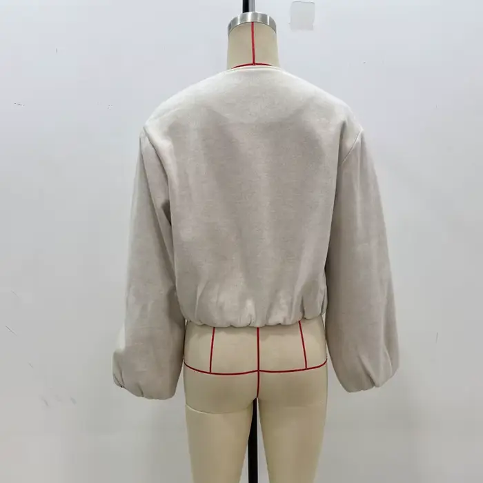 MUJER 2025 fleecová bomber bunda pre ženy mäkký zips dámska športová