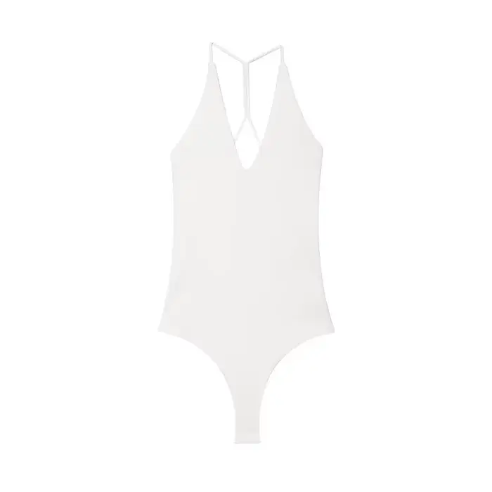 MUJER biely čierny body pre ženy Sexy