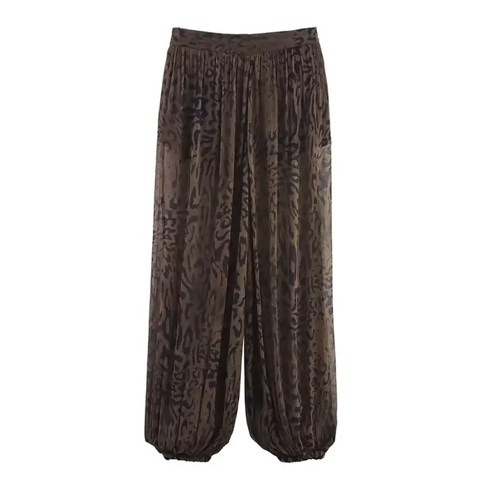 Univerzálne leopardie džínsy pre ženy, high street štýl, vintage a moderné, špeciálne príležitosti a každodenné