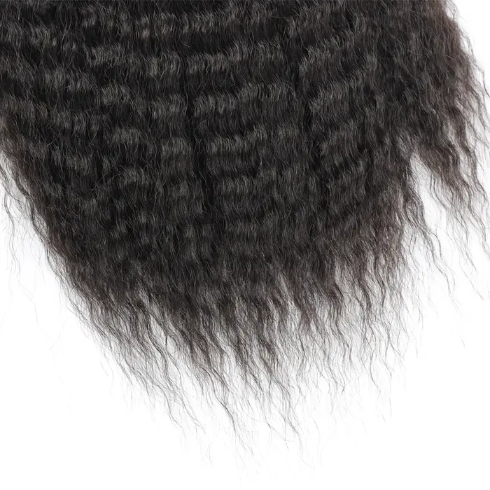 Faux cordon synthétique queue de cheval Extension de cheveux élastique pour les femmes crépus bouclé